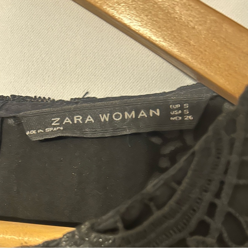 Zara leather and lace dress. - Picture 7 of 8